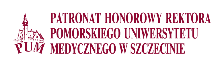 PUM logo PATRONAT REKTORA bordo